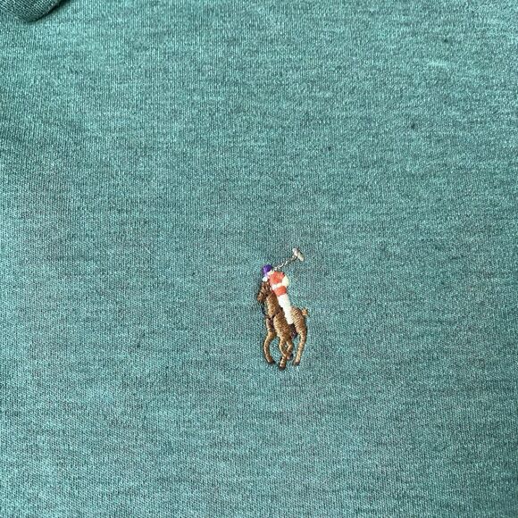 Polo Ralph Lauren Polo Shirt Mens XL Short Sleeve Green Pony Logo Preppy - Picture 5 of 9